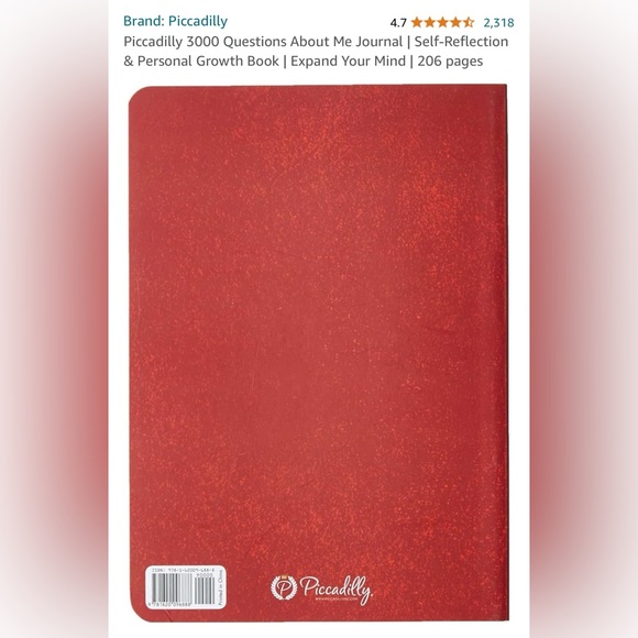 NWOT Piccadilly 3000 Questions About Me Journal - Picture 2 of 10